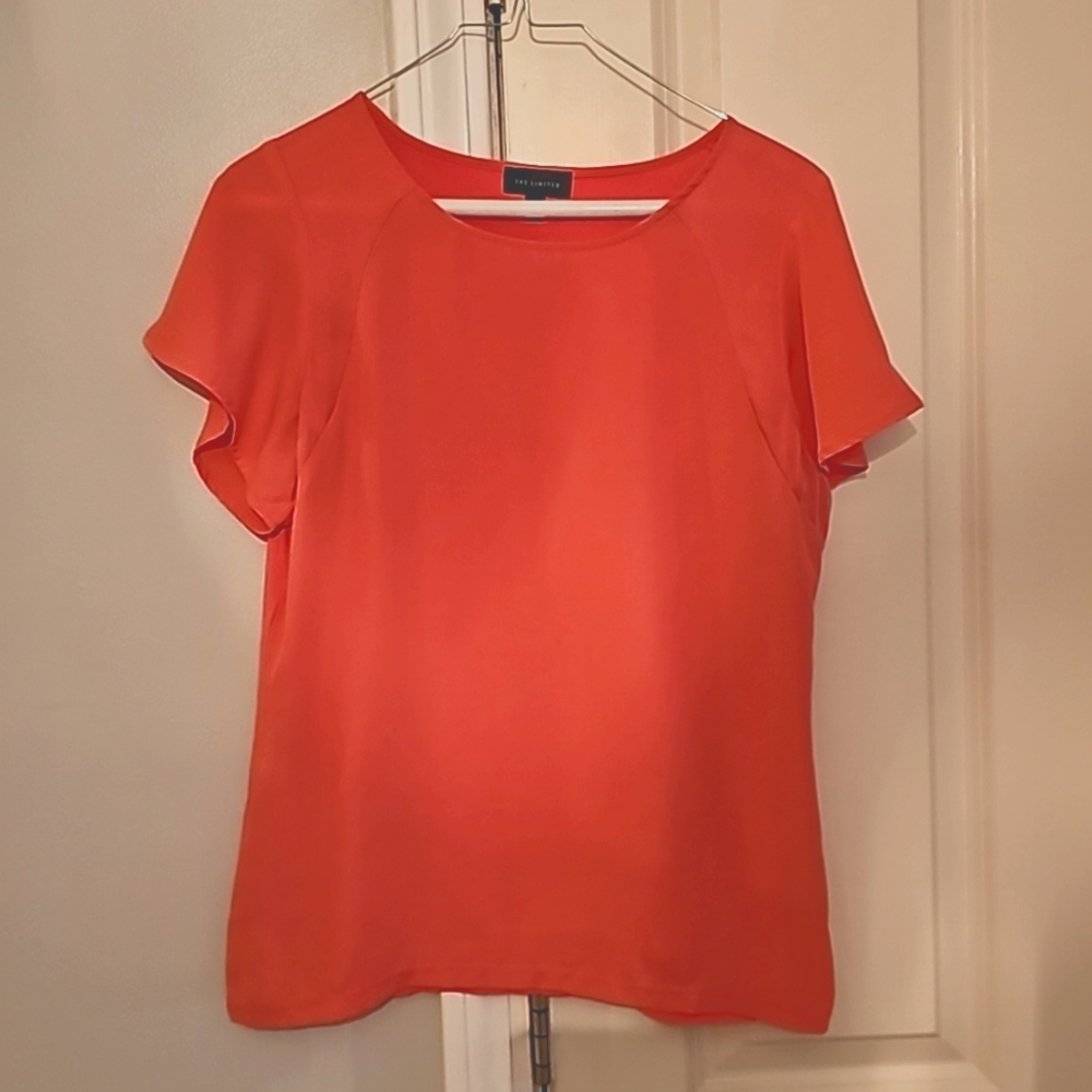 Short sleeve coral blouse